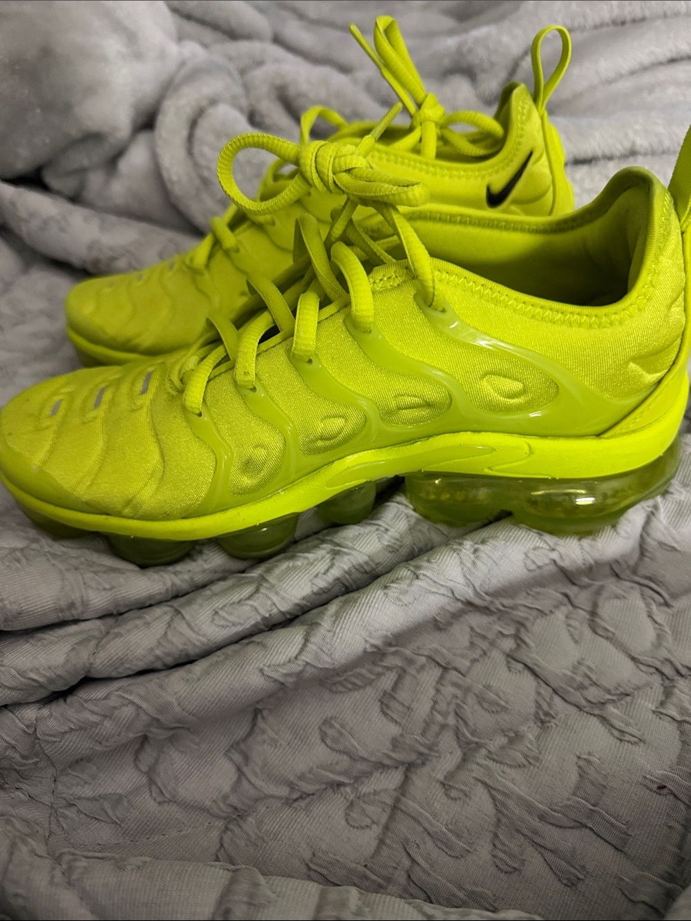 Nike Neon Yellow VaporMax-style Running Shoes
